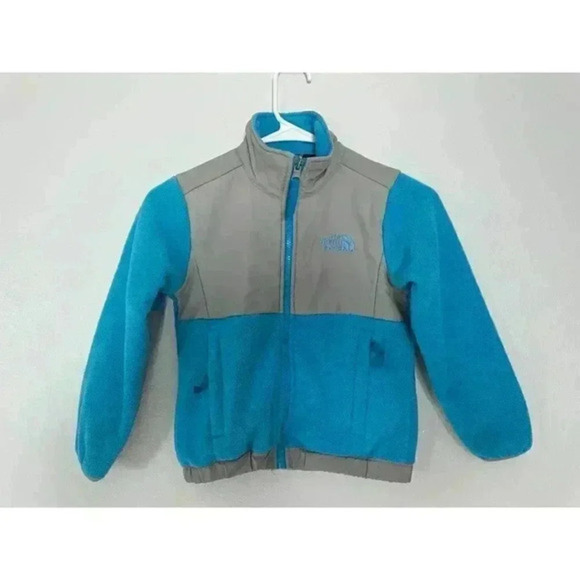 The North‎ Face Girls Youth XS 5 Zip Jacket Blue Fleece Polartec Full Zip - Picture 1 of 4